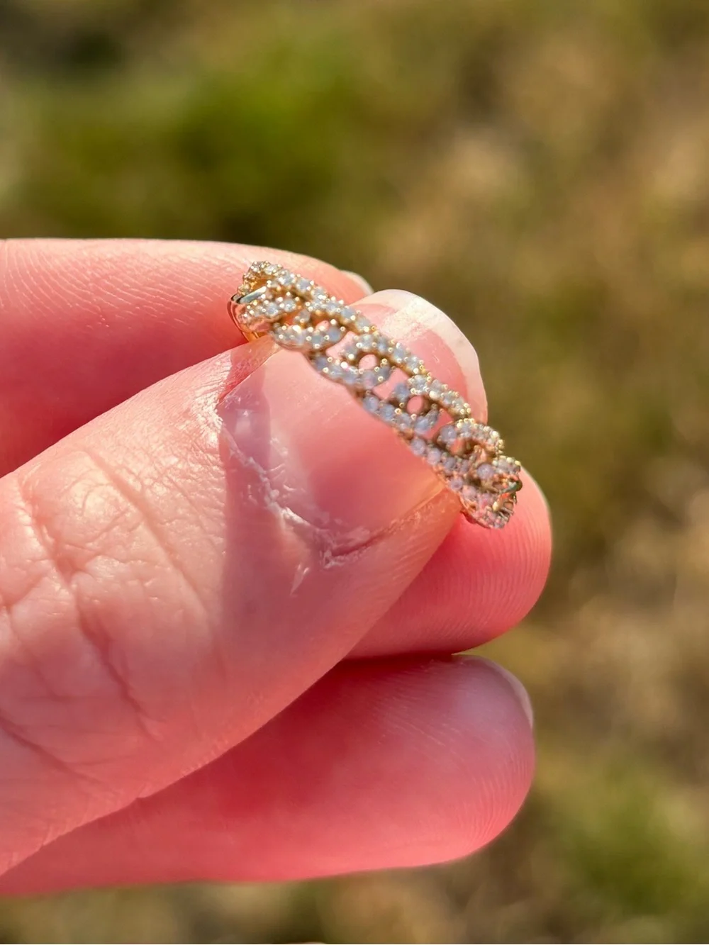 Ross-Simons 14k Gold Pavé Accent Ring
